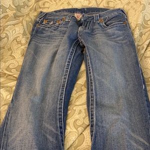 True religion vintage light blue wash jeans